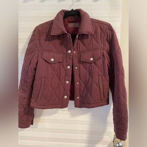 Blank NYC Plum Quilted jacket